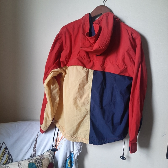 VTG Regatta Sport Colorblock Rain Gear Jacket Hood - Picture 2 of 12